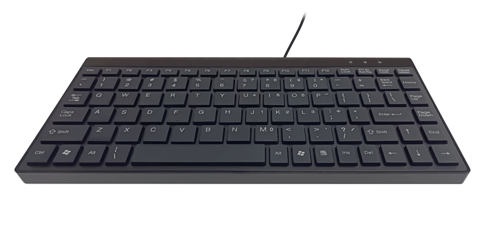 8Ware Compact Mini Ergonomic USB And PS2 89 Keys Keyboard