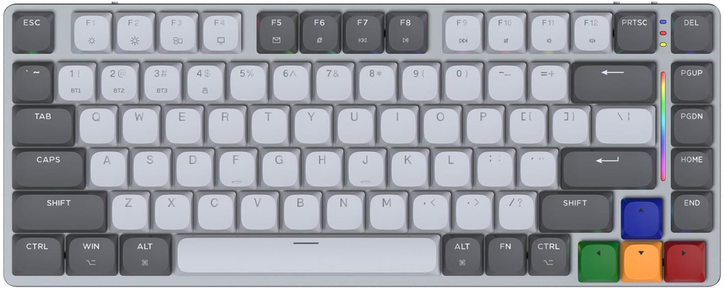 Fantech MK915 75% Low-Profile Wireless Mechanical Keyboard - Red Switch