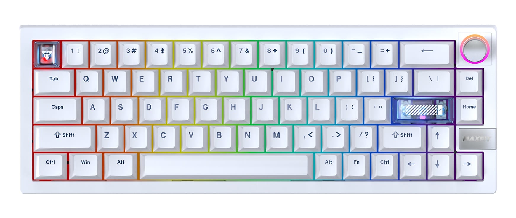 Fantech MK920 MAXFIT6 Wireless Mechanical White Keyboard - Brown Switch