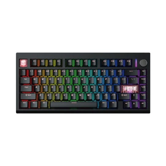 Fantech MAXFIT8 QMK Wireless Mechanical Black Keyboard - Brown Switch