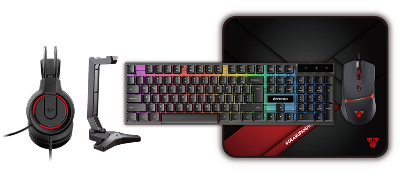 Fantech Gaming PC 5-in-1 Keyboard Combo Power Bundle With Mouse
