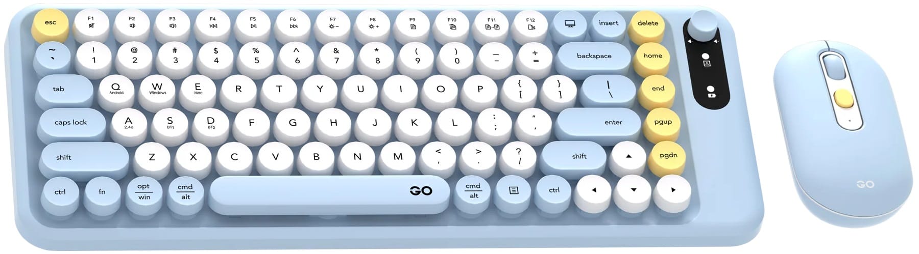 Fantech GO MOCHI85 75% Wireless Keyboard and Mouse Combo - Blue
