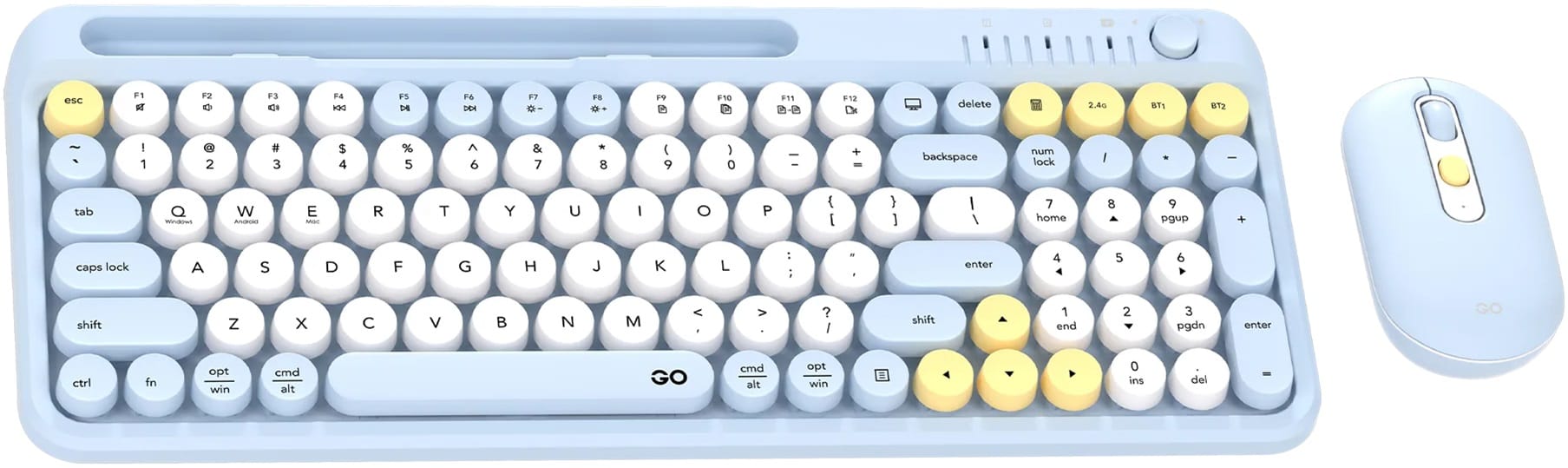 Fantech GO MOCHI101 95% Wireless Keyboard and Mouse Combo - Blue
