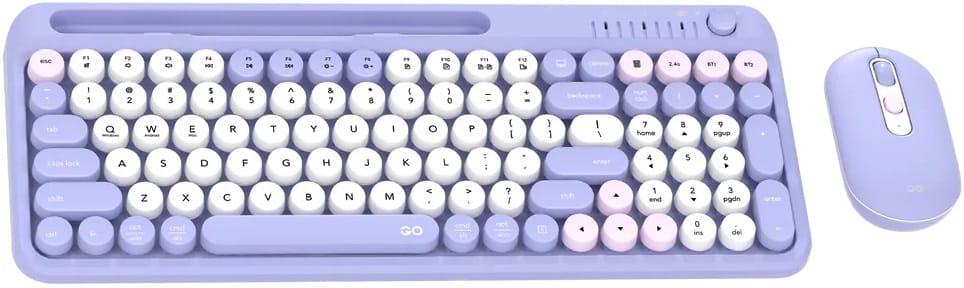 Fantech GO MOCHI101 95% Wireless Keyboard and Mouse Combo - Purple
