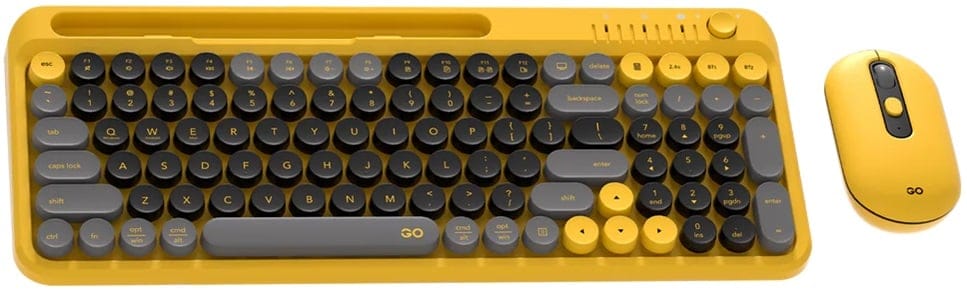 Fantech GO MOCHI101 95% Wireless Keyboard and Mouse Combo - Yellow