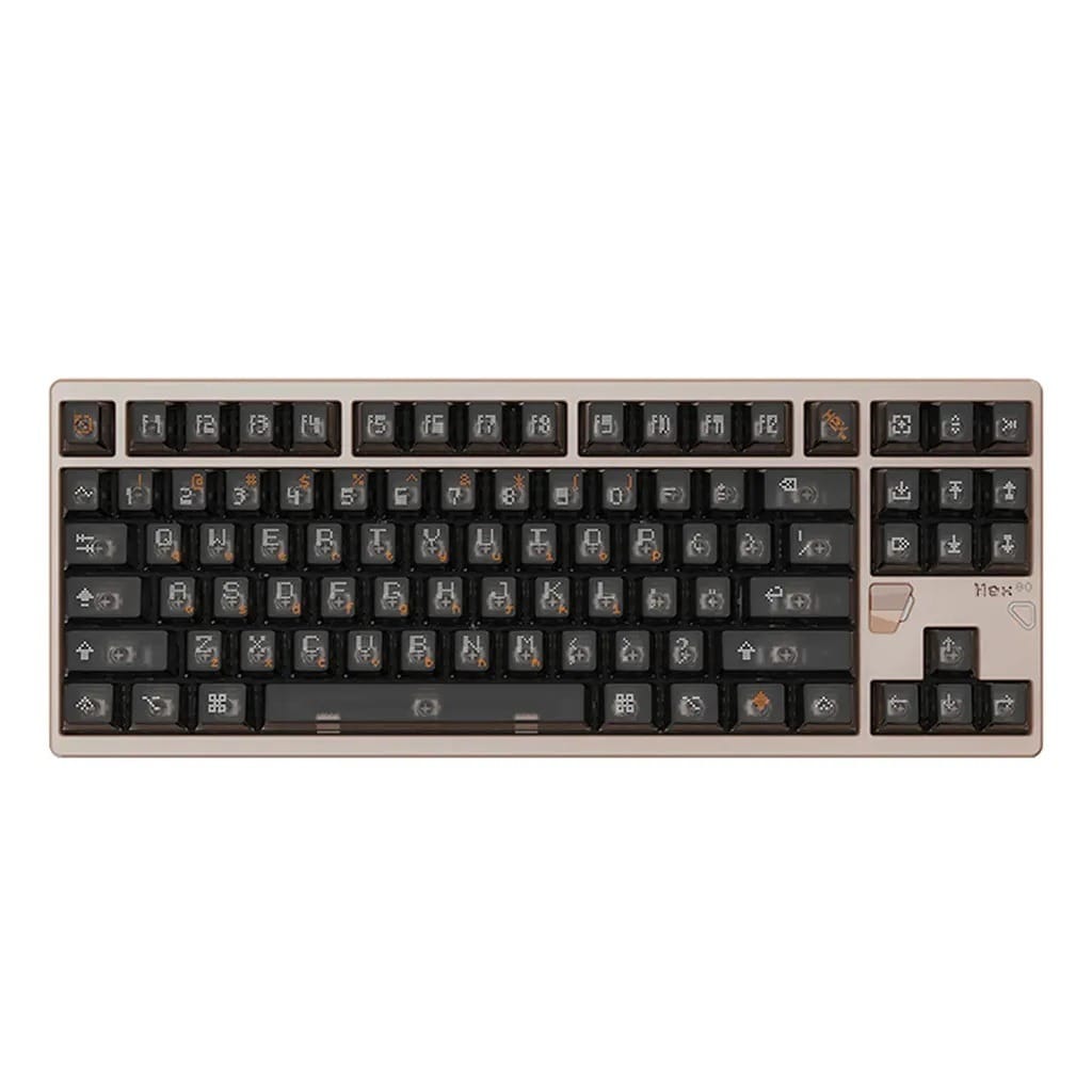Qwertykeys QK x ATK HEX80 Magnetic Switch TKL Keyboard - Anodized Sandgold