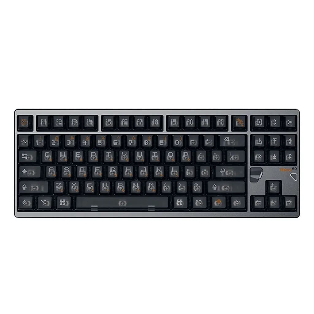 Qwertykeys QK x ATK HEX80 Magnetic Switch TKL Keyboard - Anodized Gray