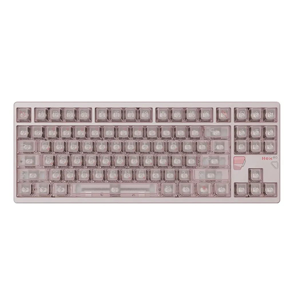 Qwertykeys QK x ATK HEX80 Magnetic Switch TKL Keyboard - Spray-coated Babypink