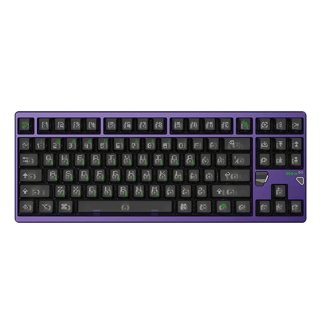 Qwertykeys QK x ATK HEX80 Magnetic Switch TKL Keyboard - Anodized Purple