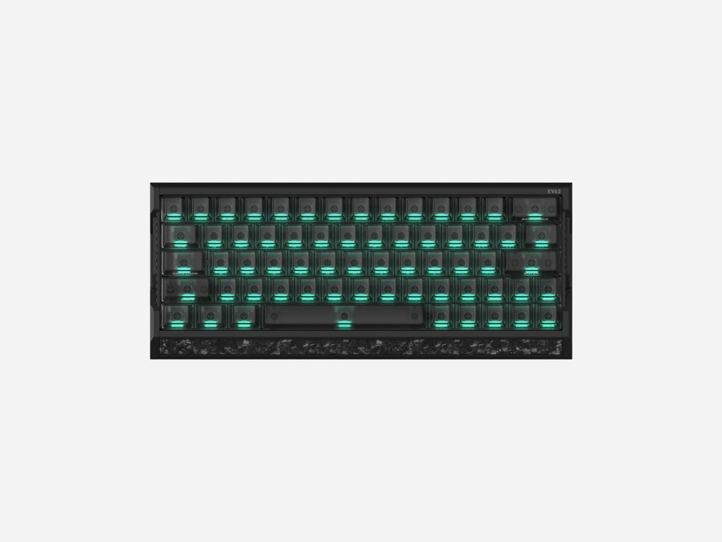 IQUNIX EV63 Hall Effect 8K RGB Dark Side RS Wired Gaming Keyboard - Magnetic X Pro Switch
