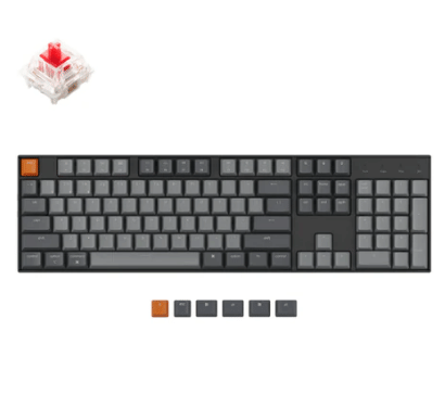 Keychron K10 Gateron 104 Keys Mechanical Bluetooth Keyboard Red