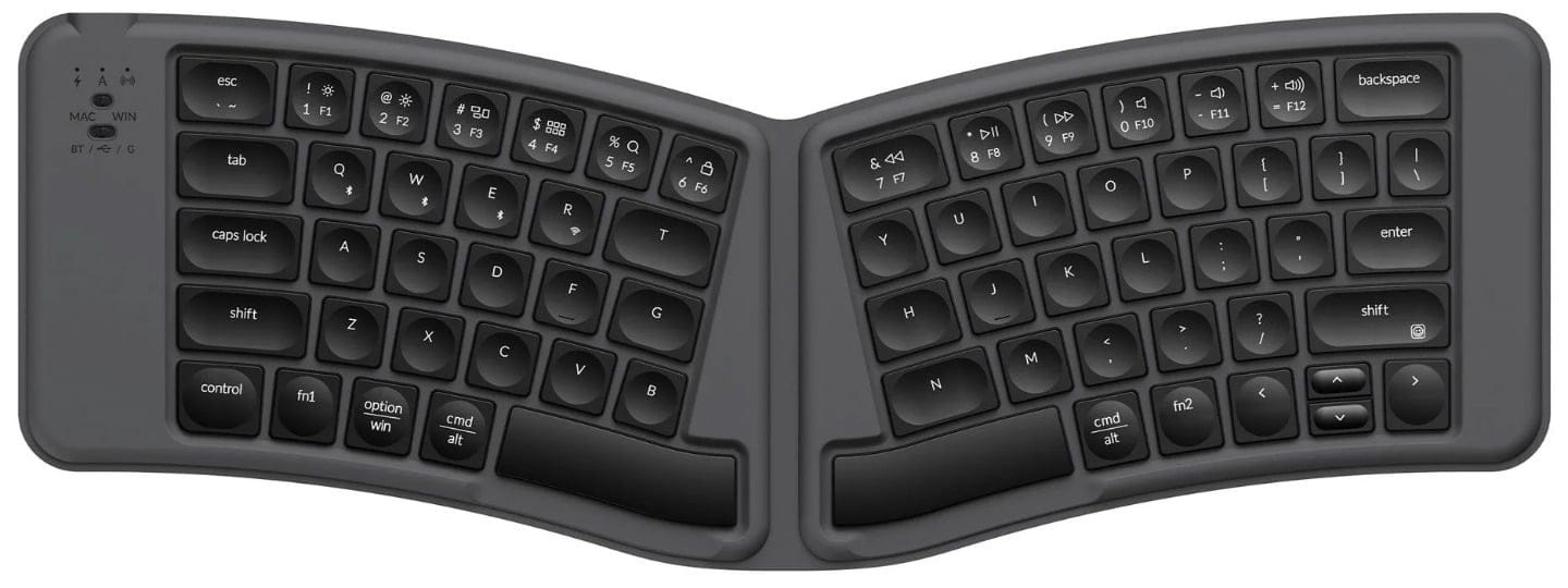 Keychron B11 Pro Ultra-Slim Wireless Foldable Keyboard - Space Gray