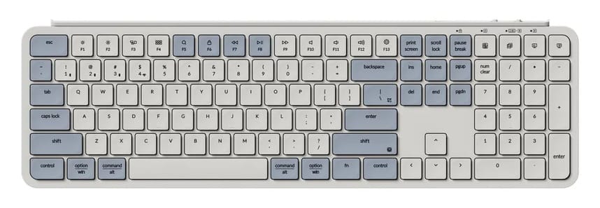 Keychron B6 Pro Ultra-Slim Wireless Keyboard - Retro Blue