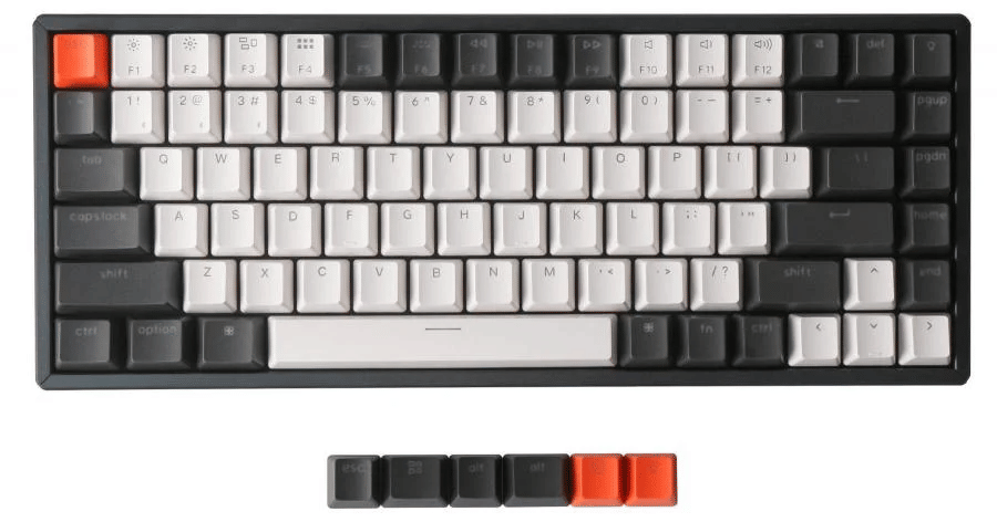 Keychron K2 V2 Bluetooth Aluminium Frame RGB Mechanical Keyboard - Gateron Red (Hot Swappable)
