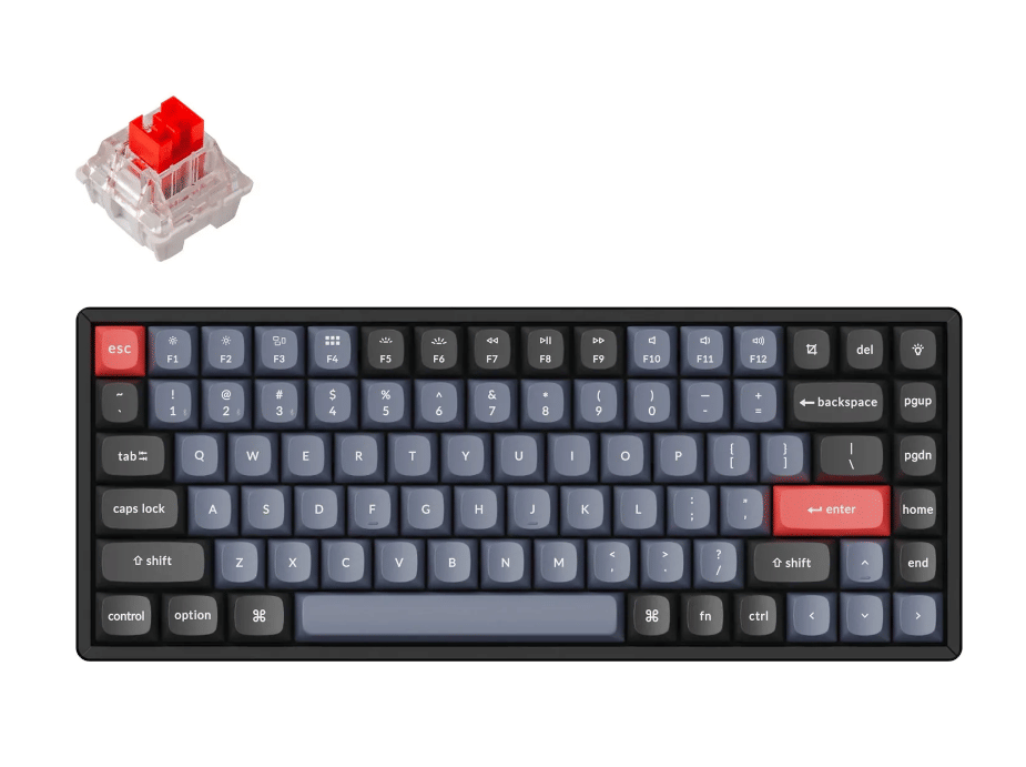  Keychron K2 Pro QMK/VIA Wireless Mechanical Keyboard - Red Switch