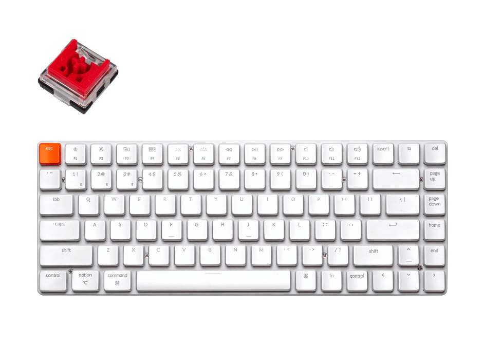 Keychron K3 V2 Bluetooth Keyboard RGB Hot-Swappable for Mac/Windows - Red Switch
