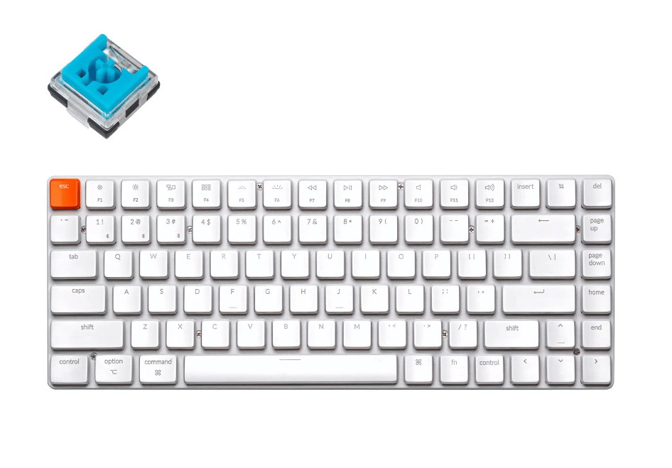 Keychron K3 V2 Bluetooth Keyboard RGB Hot-Swappable for Mac/Windows - Blue Switch