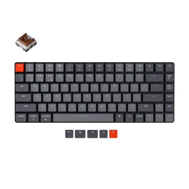 Keychron K3 V2 Bluetooth Low Profile Ultra-slim Mechanical Keyboard - Optical Brown (Hot Swappable)
