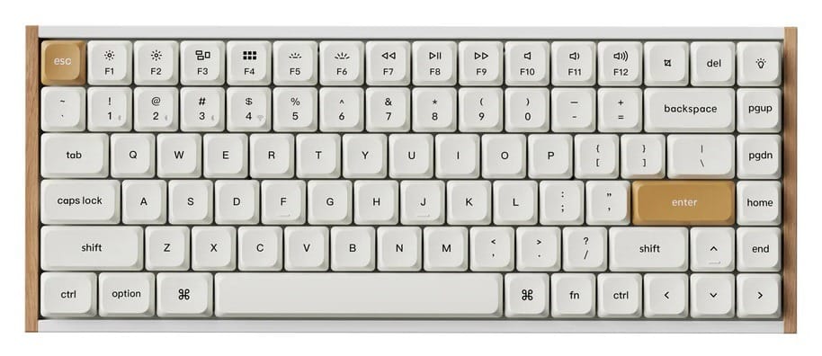 Keychron K3 HE RGB Wireless White Lime Low-Profile Keyboard - Magnetic Switch