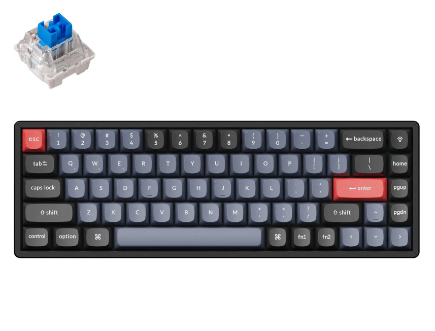 Keychron K6 Pro 65% QMK/VIA Wireless Keyboard RGB Blue