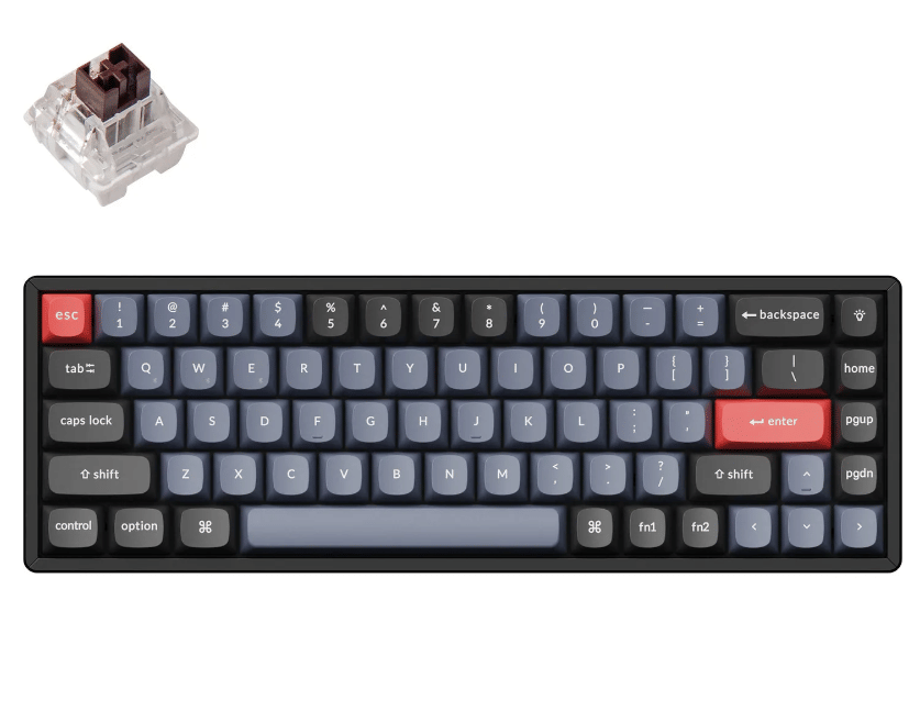 Keychron K6 Pro 65% QMK/VIA Wireless Keyboard RGB Brown