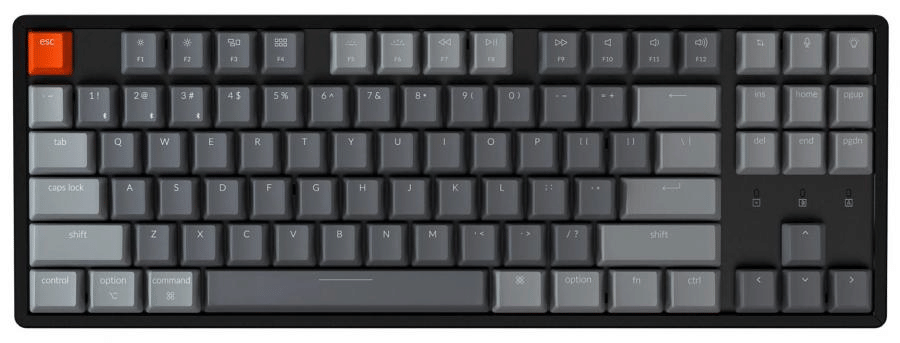 Keychron K8 Wireless Tenkeyless Layout RGB Mechanical Keyboard - Gateron Brown (Hot Swappable)
