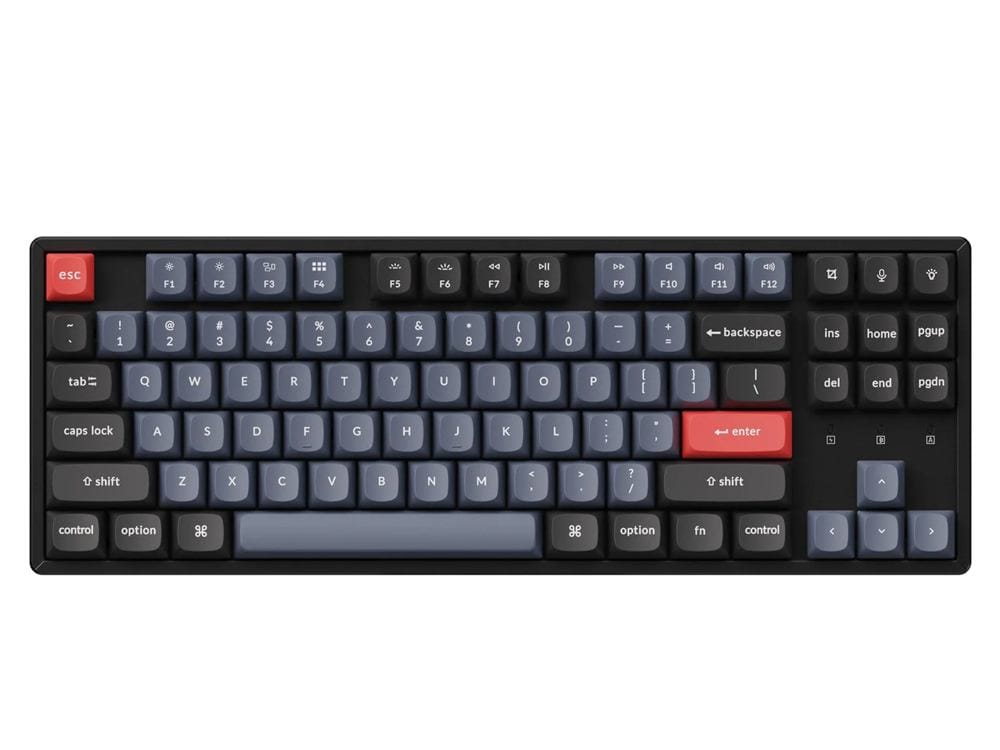 Keychron K8 Pro QMK/VIA 80% TKL Bluetooth Wireless RGB Backlit Aluminium Frame Mechanical Keyboard Gateron G Pro Brown Switch Mac Windows PBT Keycap K8P-J3