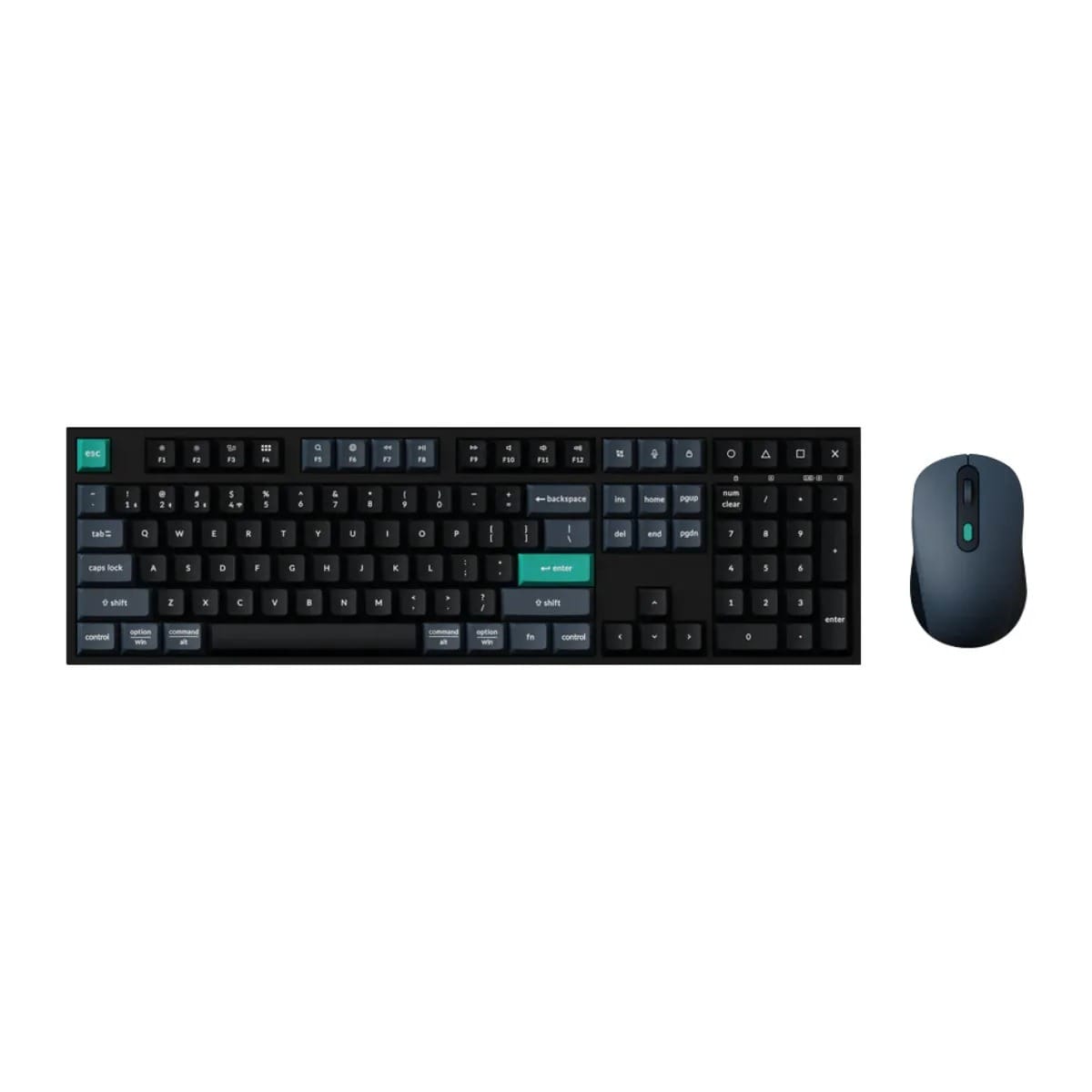 Keychron B36 Silent Keyboard and BM25 Silent Mouse Wireless Combo - Classic Black