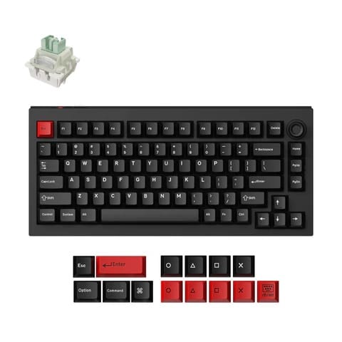 Keychron Lemokey L5 HE Magnetic Switch Custom Dark Master Gaming Keyboard - Lemokey Ultra-Fast Lime Magnetic Switch