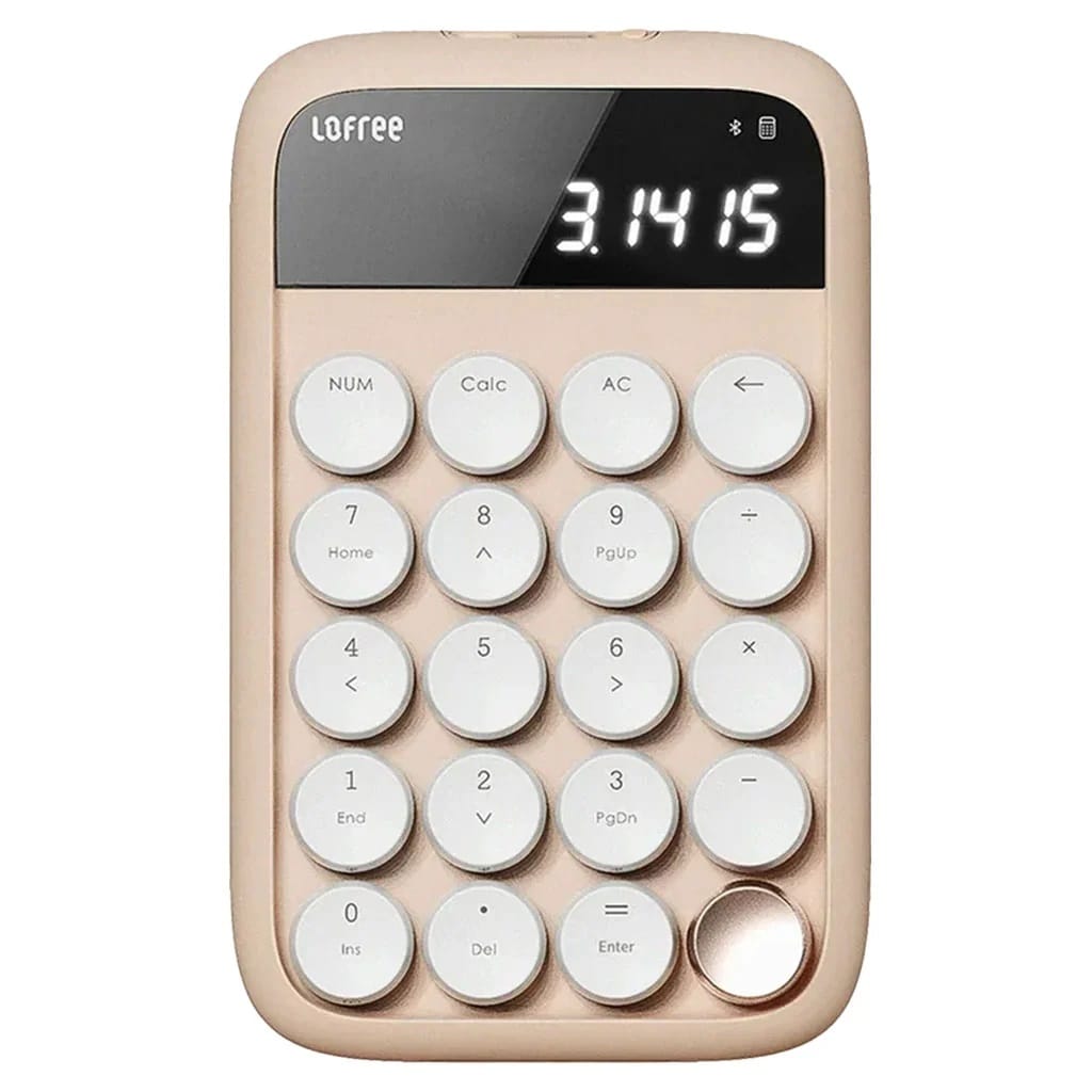 Lofree Milk Tea Dual-Mode Number Pad & Calculator - Gateron Blue Switch