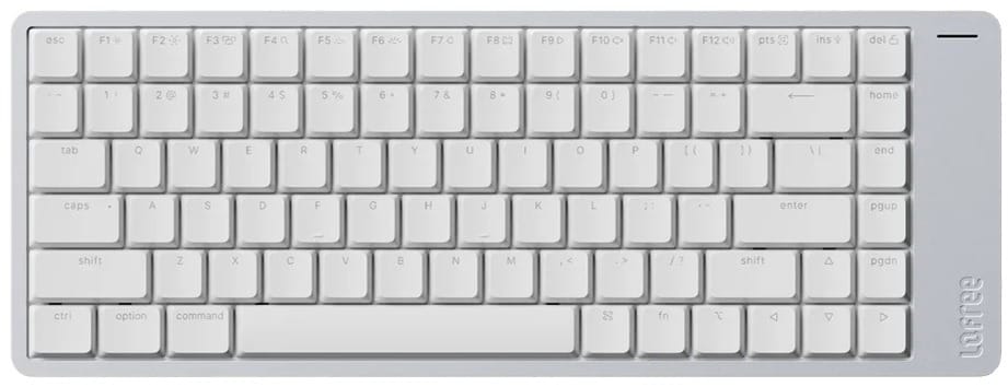 Lofree FLOW 2 84 Low-Profile Hot-Swap VIA Silver Wireless Mechanical Keyboard - Void Switch