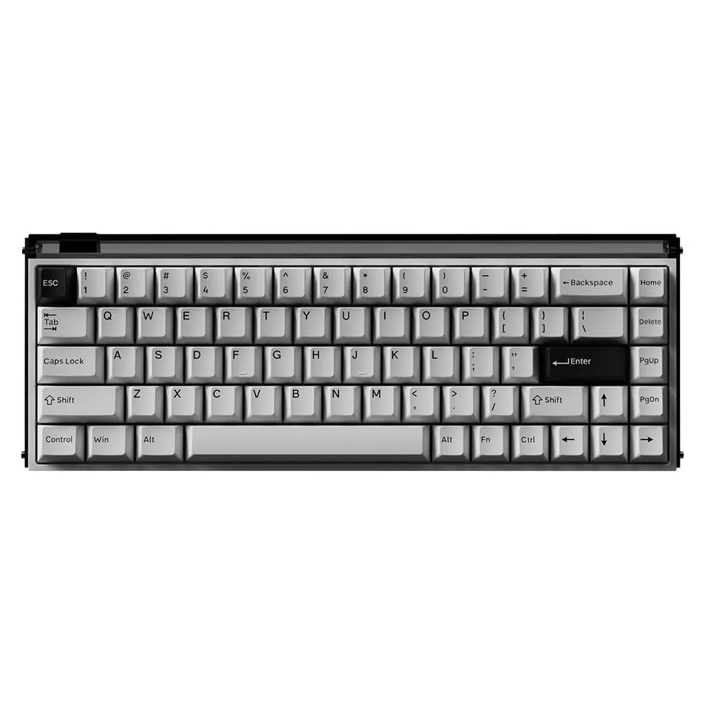 MelGeek MADE68 Ultra+ Wired Aluminum Custom Gaming Hall Effect Black Light Keyboard - TTC Purple Heart KOM Switch