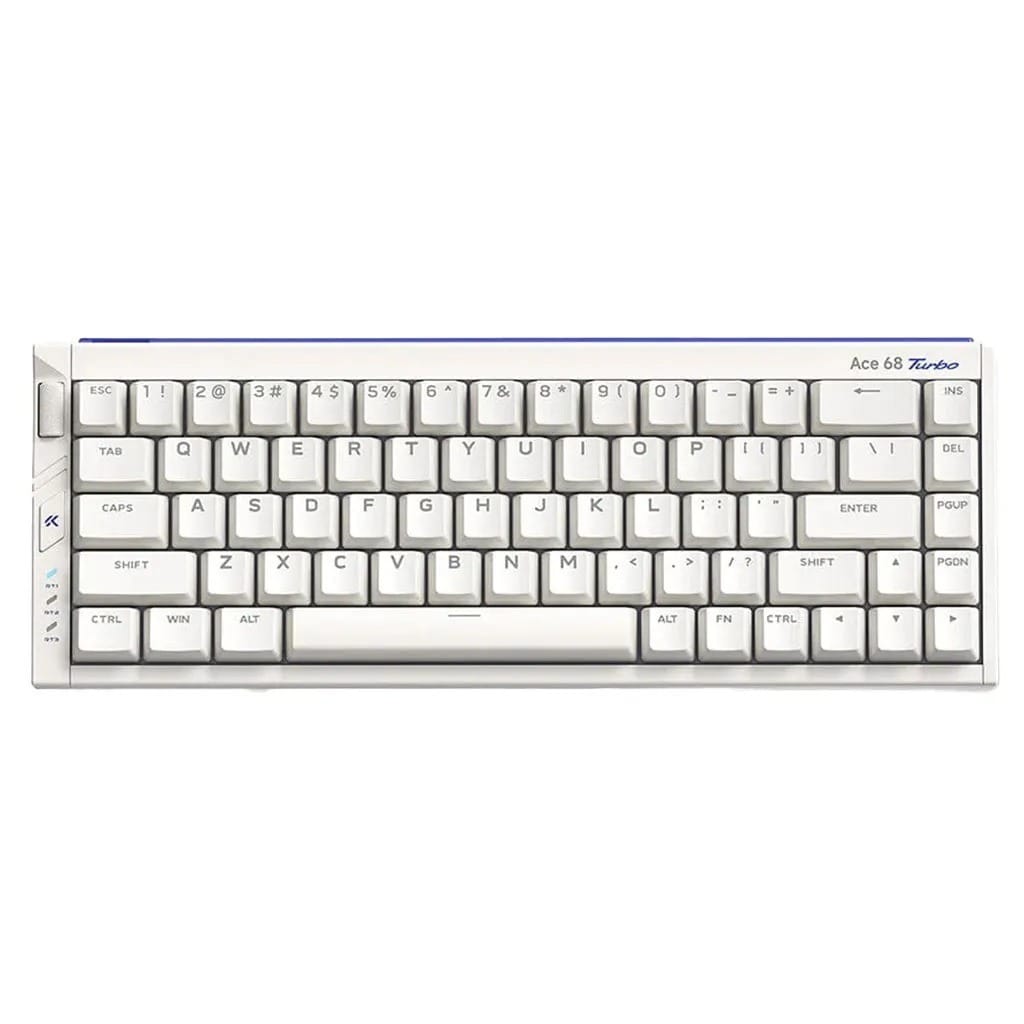 MCHOSE Ace 68 Turbo 16K Full-aluminum Esports Wired Hall Effect Nova White Keyboard - Mount Tai Magnetic Switch GT