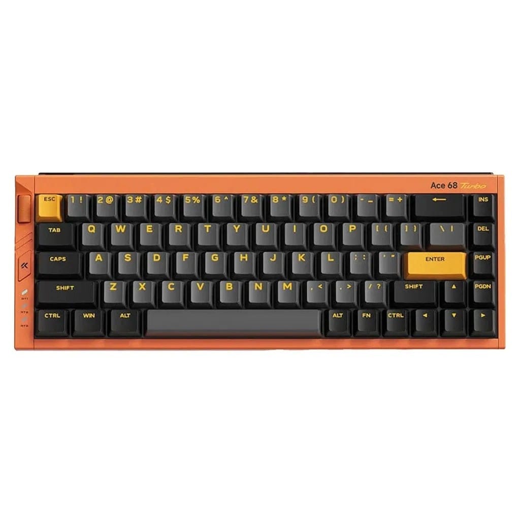 MCHOSE Ace 68 Turbo 16K Full-aluminum Esports Wired Hall Effect Galaxy Orange Keyboard - Mount Tai Magnetic Switch GT