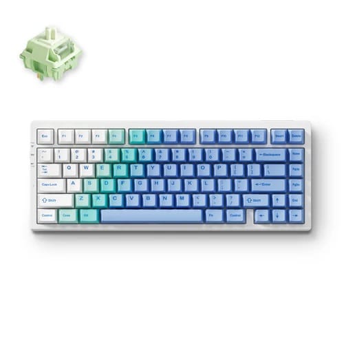 MCHOSE G75 Pro Gasket Mechanical Keyboard - Snow Matcha Latte Switch