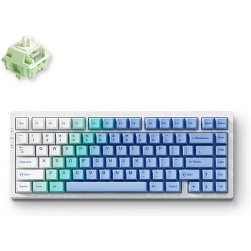 (Ex-Demo) MCHOSE G75 Pro Gasket Mechanical Keyboard - Snow Matcha Latte Switch