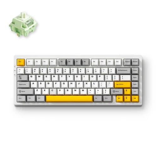 MCHOSE G75 Pro Gasket Mechanical Keyboard - Grey Matcha Latte Switch