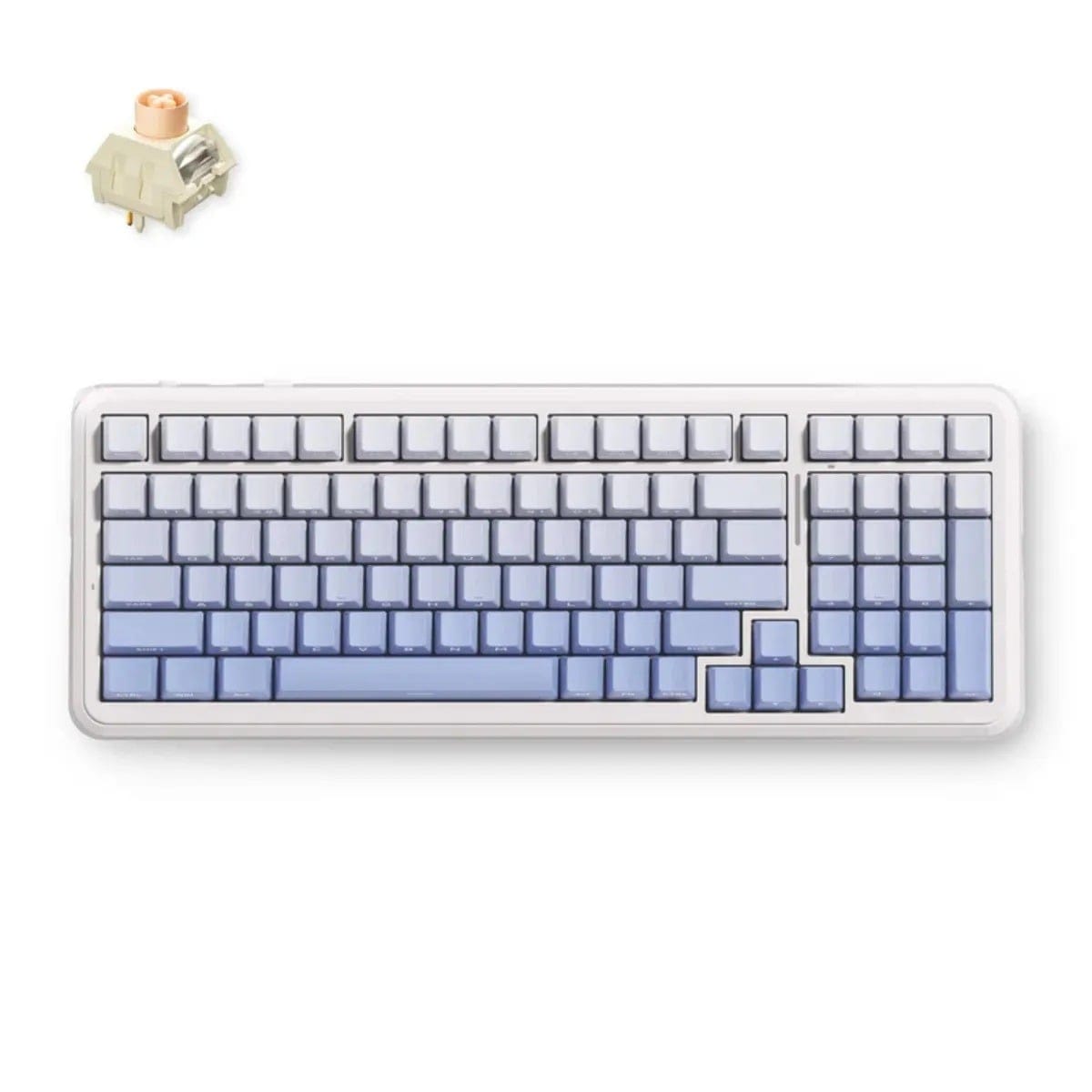 MCHOSE K99 V3 8K Hot-Swap RGB Wireless Mechanical Glacier Gradient Keyboard with Knob - Icy Creamsicle Switch