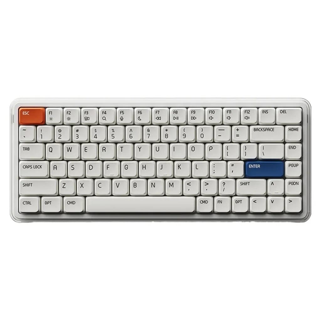 MelGeek O2 Low-profile 75% Wireless Quiet Mechanical Keyboard - Silent Kailh Sunlight Switch