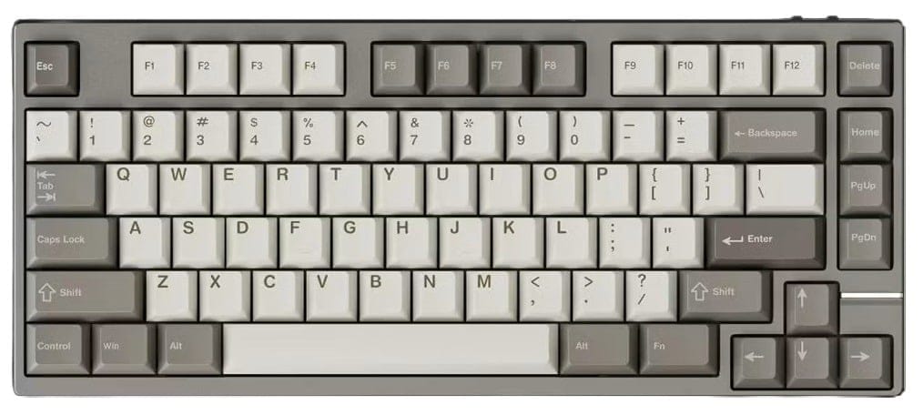 Qwertykeys x Neo Studio Neo75 Prebuilt Wireless Mechanical Anodized Taupe Grey Keyboard - London Fog V2 Switch