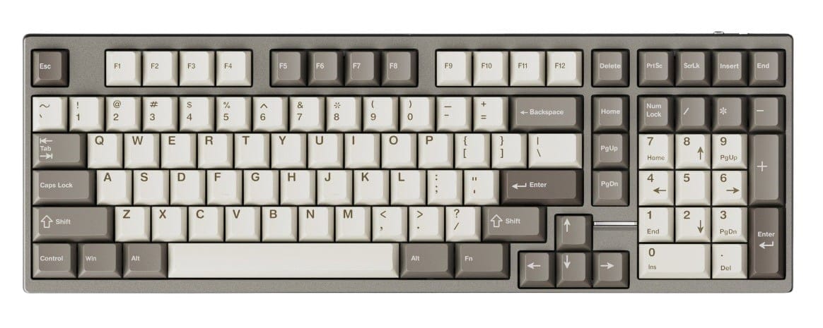 Qwertykeys x Neo Studio Neo98 Prebuilt Wireless Mechanical Anodized Taupe Grey Keyboard - London Fog V2 Switch