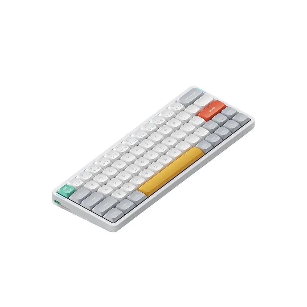 Nuphy Air60 v2 QMK/VIA Wireless Mechanical White Keyboard - Brown Switch