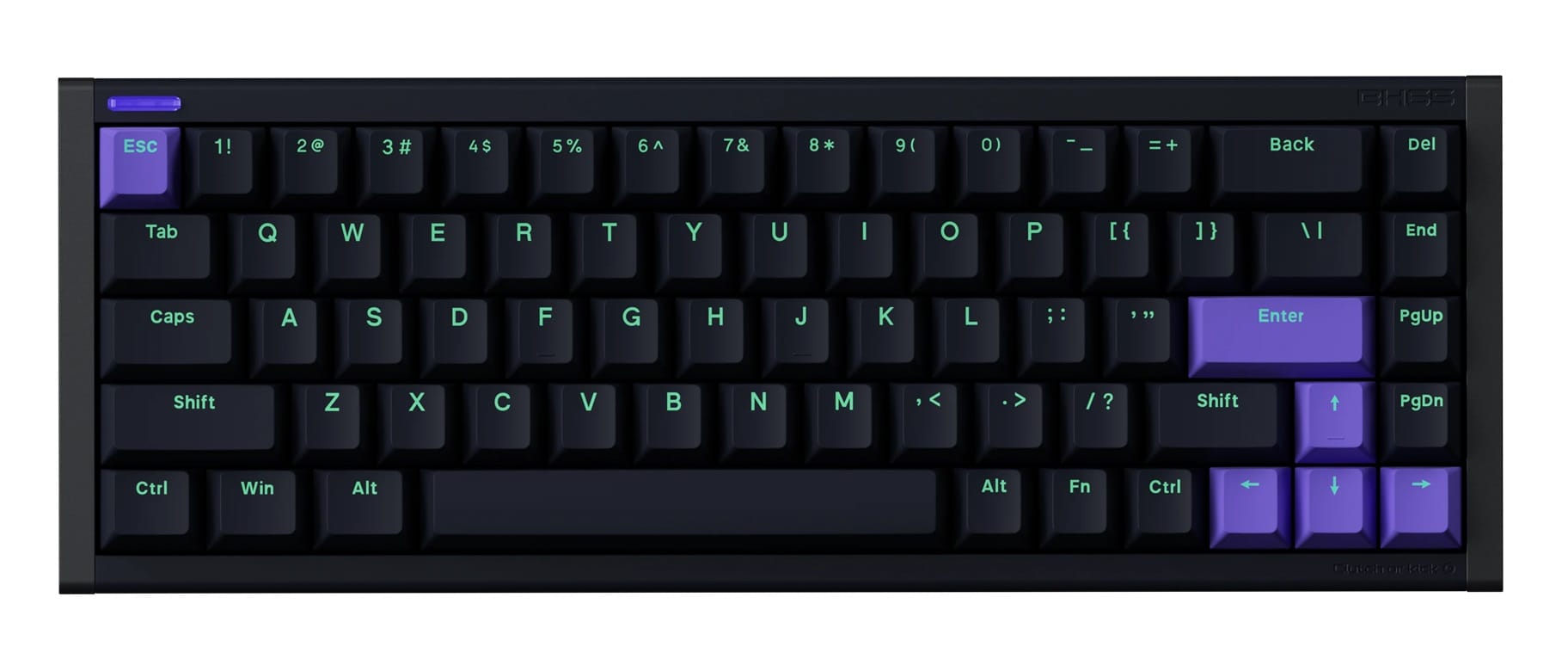 Nuphy X BH65 Magnetic Switch 8K Wired Aluminium Gaming Dark Keyboard - Magnetic Jade Gaming