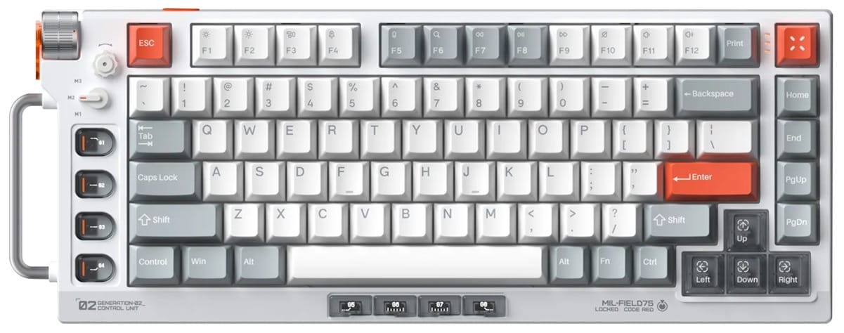 NuPhy Field75 HE V2 8K Wired Magnetic Switch Gaming Keyboard - Jade Dragon-N Switch