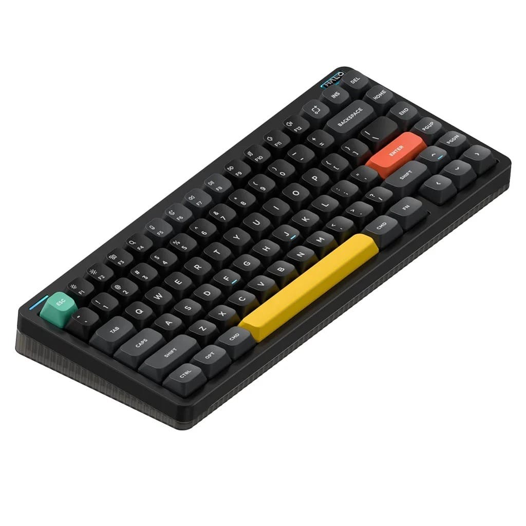 NuPhy Halo75 V2 Wireless QMK/VIA Mechanical Obsidian Black Keyboard - Mint Switch
