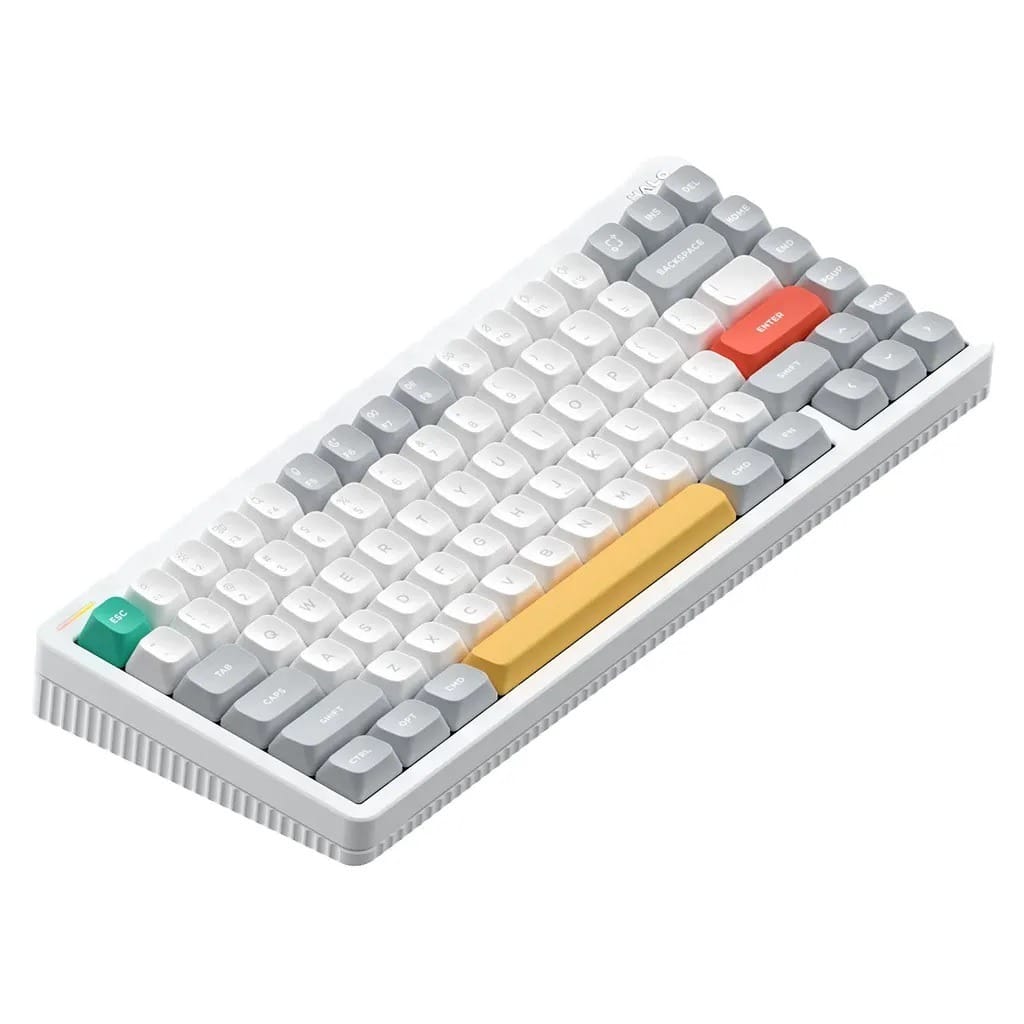 NuPhy Halo75 V2 IO Series Wireless Mechanical Ionic White Keyboard - Blush Max Switch