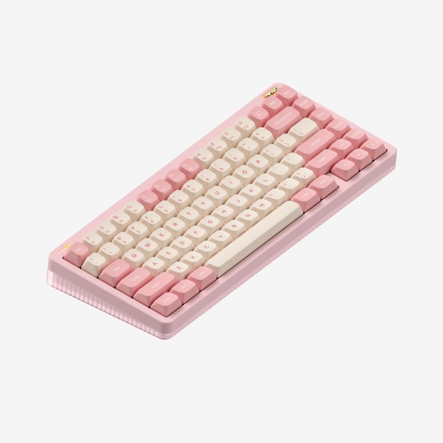 Nuphy Halo75 V2 QMK/VIA Hot-Swappable RGB Backlight Wireless Mechanical Sakura Fizz Keyboard - Silent Red Switch