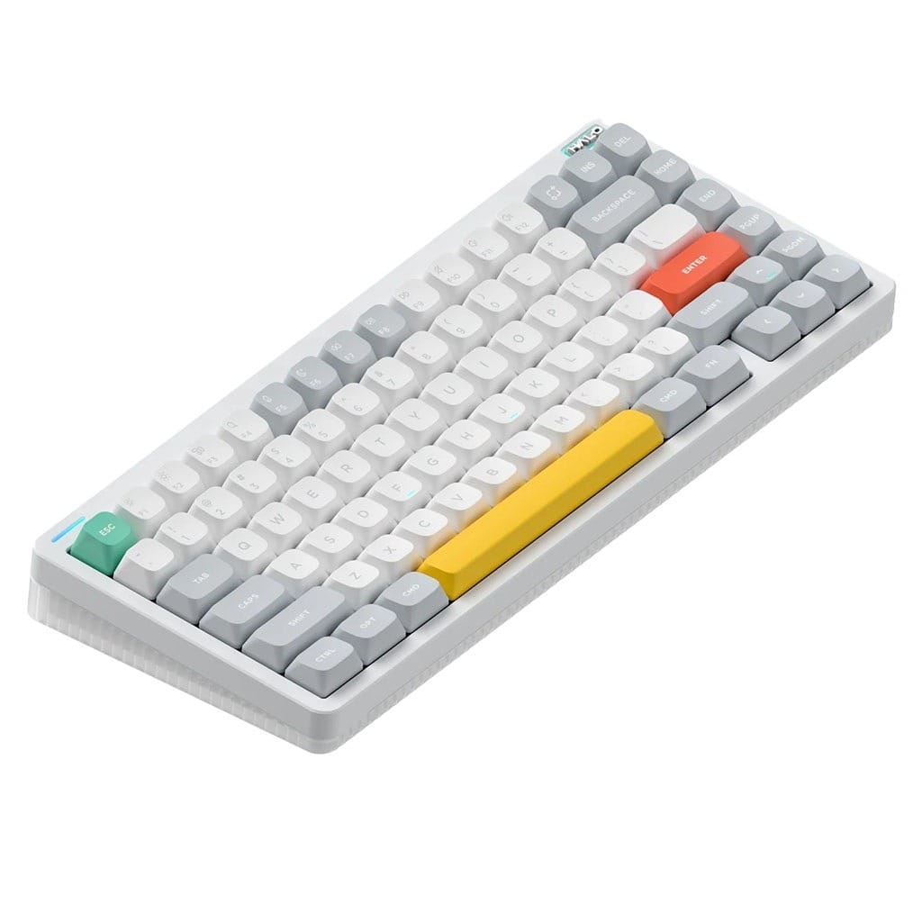 NuPhy Halo75 V2 Wireless QMK/VIA Mechanical Ionic White Keyboard - Lemon Switch