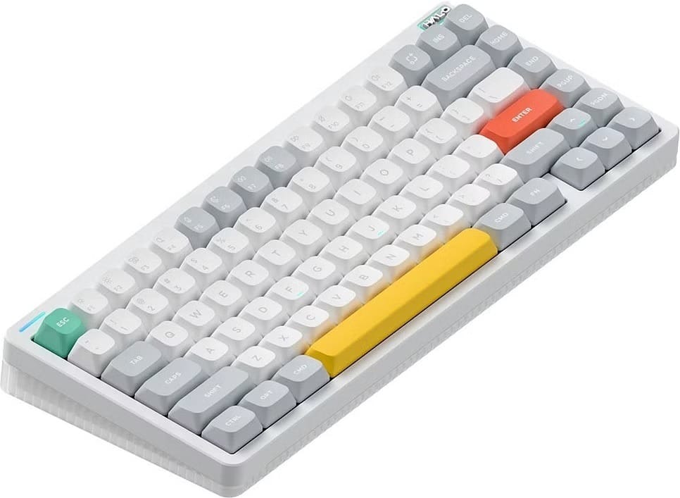 (Ex-Demo) NuPhy Halo75 V2 Wireless QMK/VIA Mechanical Ionic White Keyboard - Lemon Switch