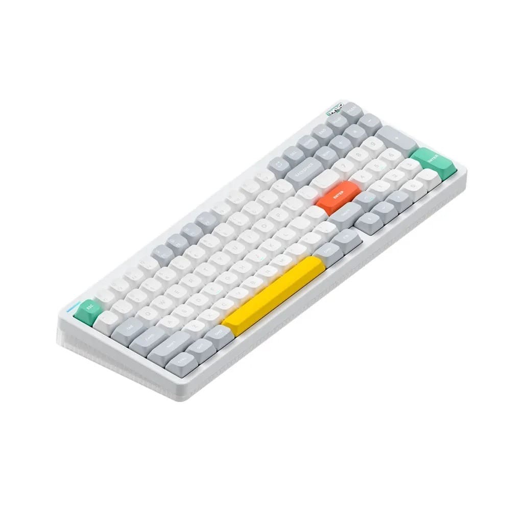 Nuphy Halo96 V2 QMK/VIA RGB Wireless Mechanical Ionic White Keyboard - Raspberry Switches
